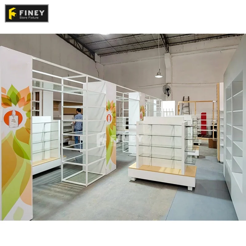 

Customize.Drugstore Pharmacy Medical Store Design Pharmacy Display Cabinet Wooden Pharmacy Counter Display