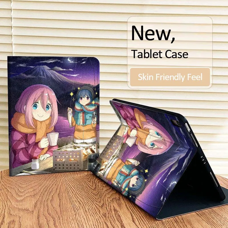 

Laid Back Camp Anime For iPad Pro Air Mini 1 2 3 4 5 6 7 7th 8th 9th 10th 11th 10.2 9.7 10.5 10.9 11 12.9 Tablet Case