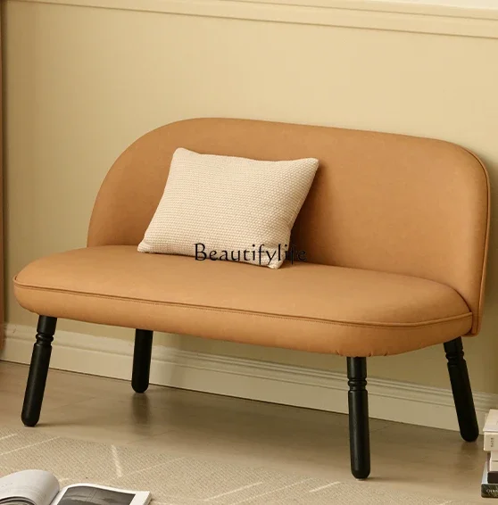 

LD33Simple Retro Sofa French Cream Style Living Room Small Apartment Bedroom Small Sofa