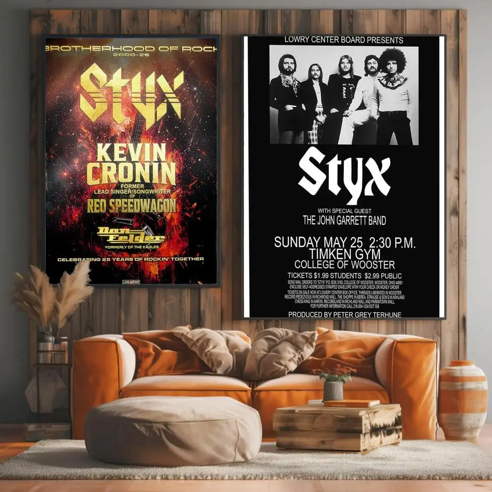 band S-Styx-X Painting Calligraphy Artwork for Living Room Bedroom Office Home Decor