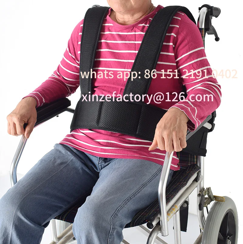 

Customizable chest restraints, wheelchair restraints, chest vest adjustable, padded