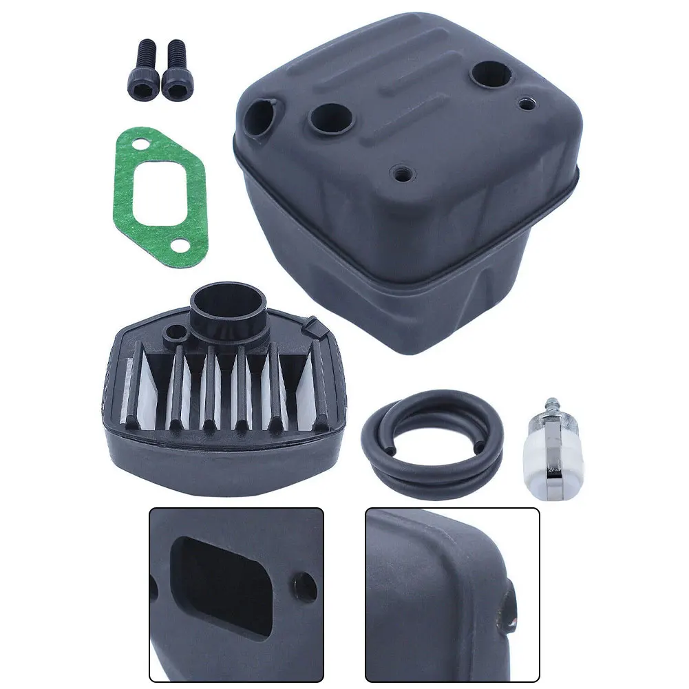 Replacement Exhaust Muffler and Filter Kit for 357XP 359 355 357 Chainsaw with Gasket Bolts Fuel Line and Air Filter