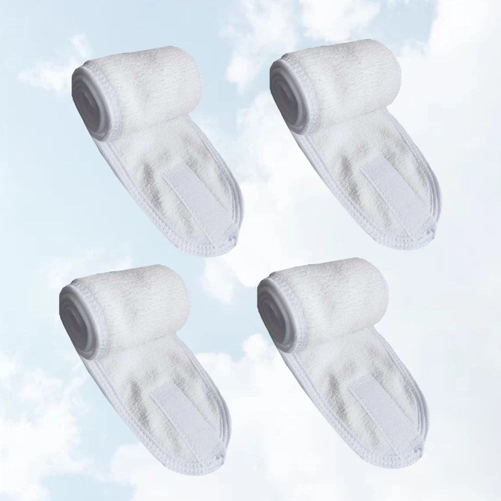 

4 Pcs Hairb s Facial Headb Elastic Cooling Spa Makeup Hoops Sweat Absorbent Reusable Gym Hiking Hair Care Styling