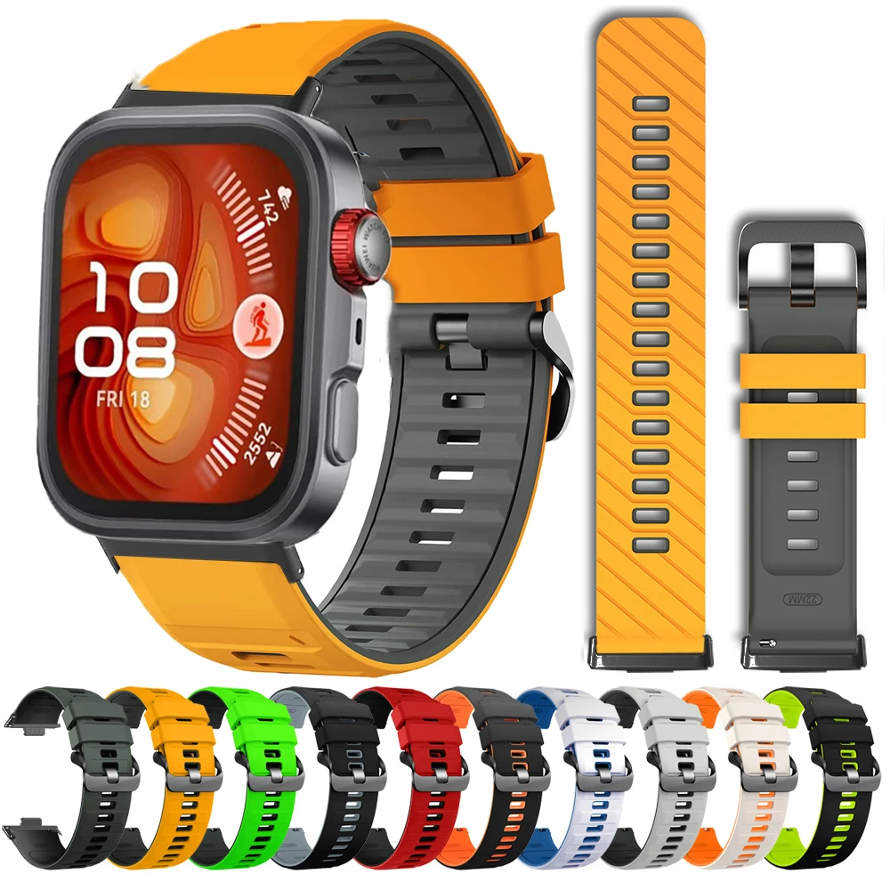 Cinturino In Silicone Per Huawei Watch Fit 4 Pro Fit4 Fit3 Sport Cinturino Bicolore Correa Per Huawei Watch Fit 3 Fit4Pro Fit 4 Accessori