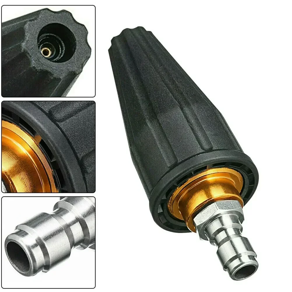 3600PSI* High Pressure Washer Release Jet Wash Quick Rotating Turbo Nozzle Tip For High-pressure Water Rotating Pistol