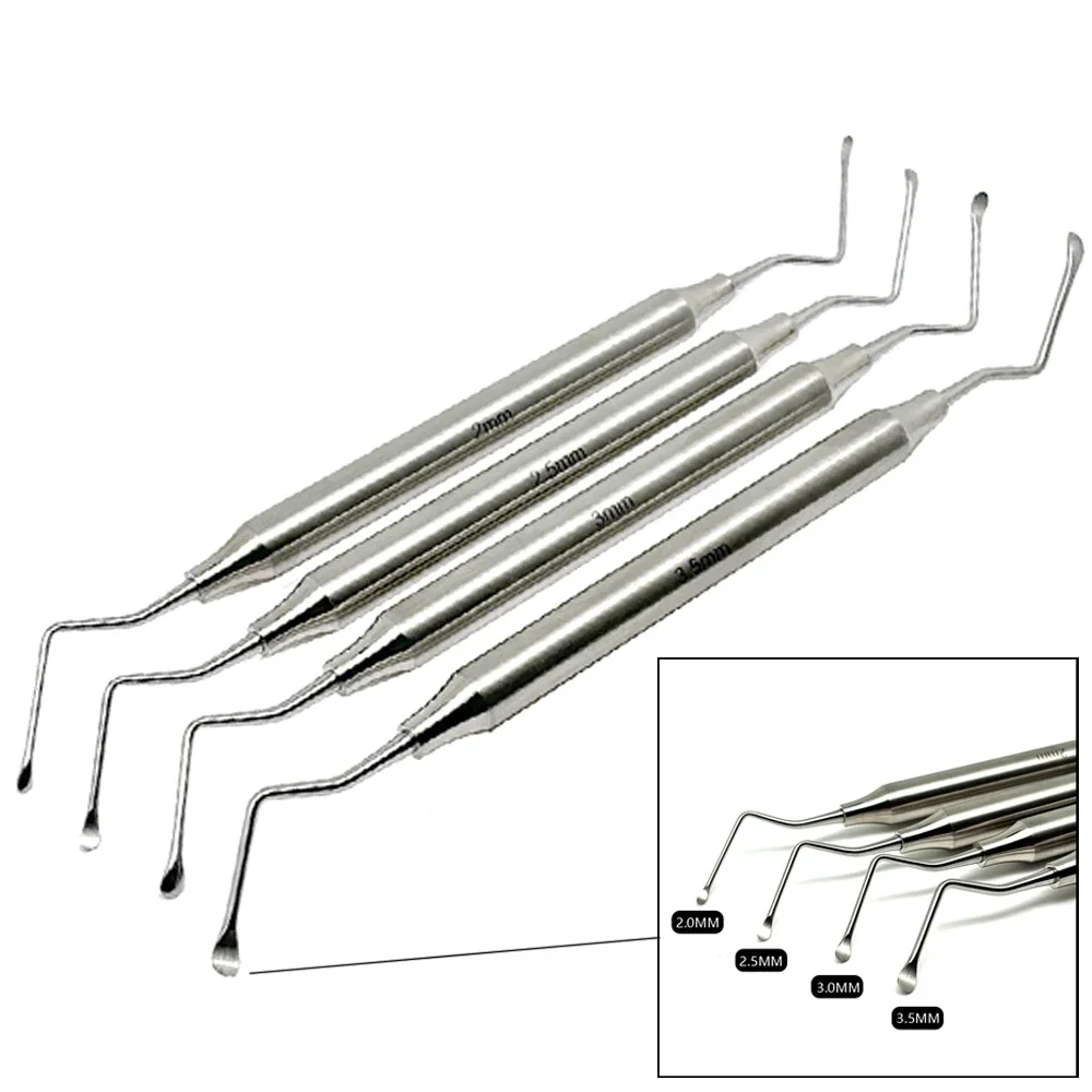 Dental Gracey Curette Perio Kit Stainless Steel Periodontal Curette Scaler for Tooth Cleaning Dentist Tools view 4