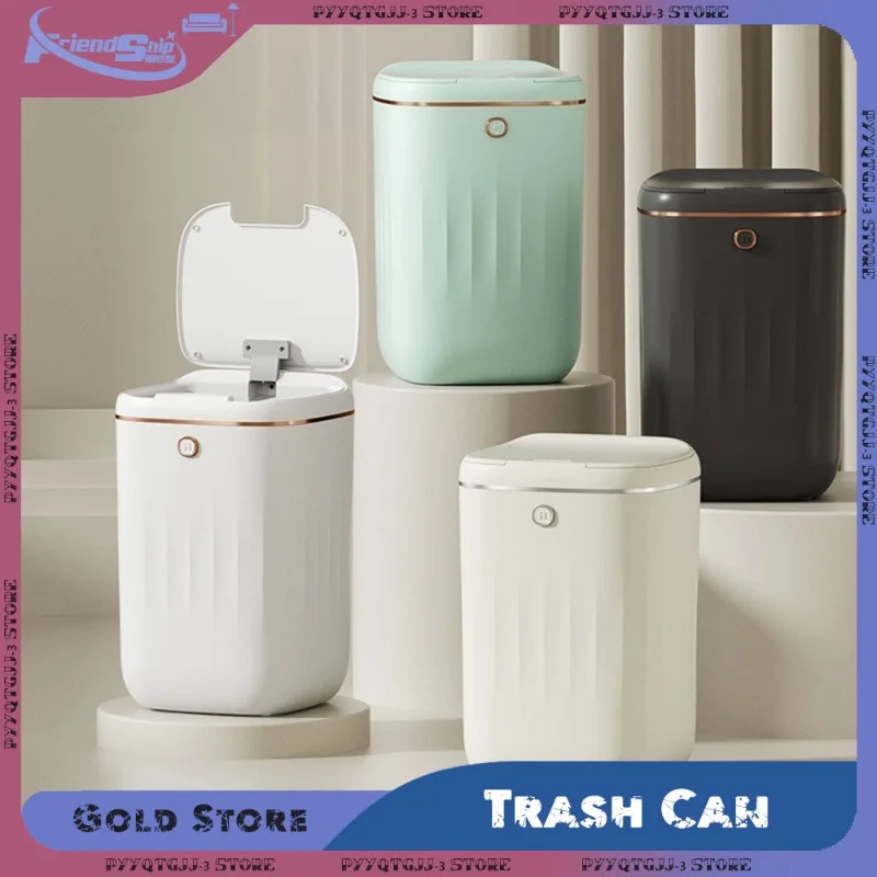 

Intelligent Garbage Bin Lid Automatic Sensing UV Bathroom Waterproof Recycling Toilet Garbage Bin Household Cleaning Products
