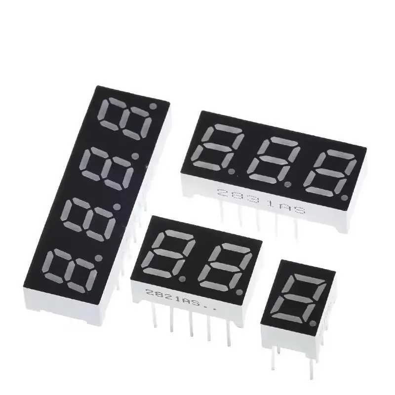 10PCS Display a tubo digitale a LED bianco da 0,56 pollici 7 segmenti 1 bit 2 bit 3 bit 4 bit Tubo digitale Anodo catodo comune