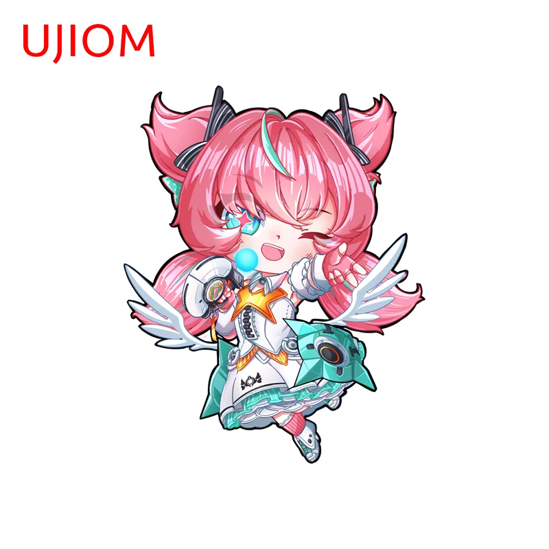 UJIOM Zenless Zone Zero Kawaii Aria Wall Sticker Exquisite Eye Catching Vinyl Decal Suitable For Switch Wall Decor Accessories