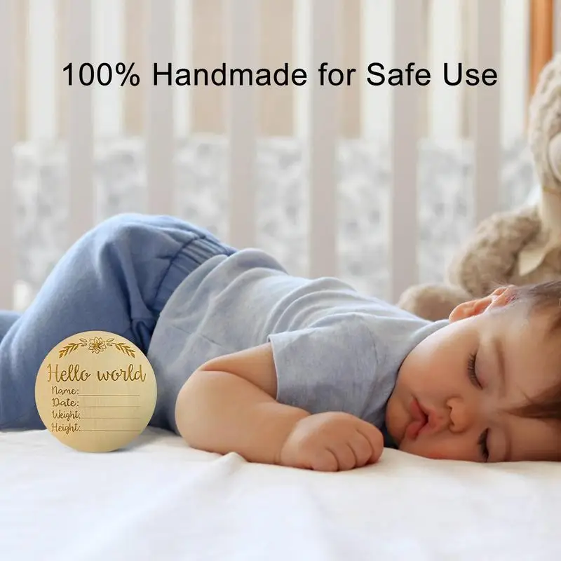 Announcement Sign Keepsake Birth Name Announcement Sign In Wood Photography Props Keeping The Child Mmoment For Living Room