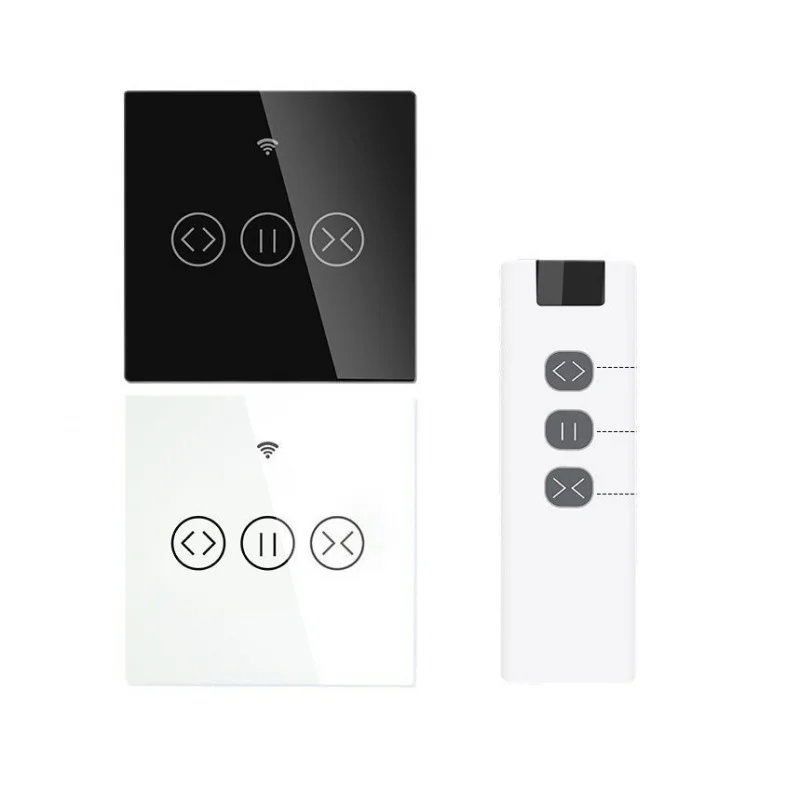 WiFi Curtain Switch - Tuya App Remote Control, Motor Wall Compatible