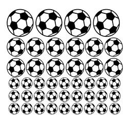 43Pcs Football Stickers Wall For Boys Room Vinyl Football Wall Art Stickers For Boys Playroom Living Room Window Door Decoration