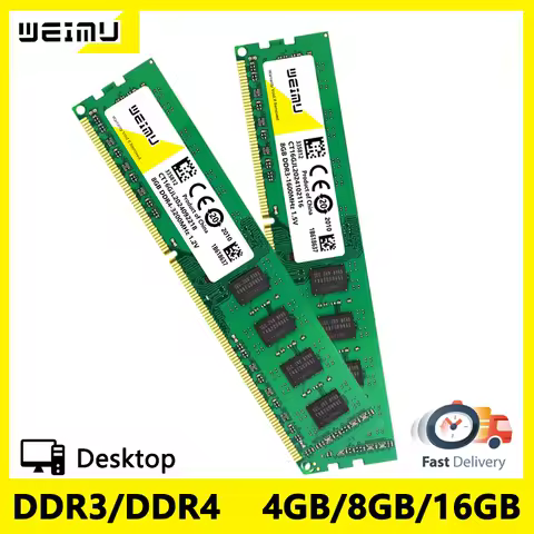 DDR4 DDR3 4GB 8GB 16GB Desktop Memory Ram PC4 1.2V 2133 2400 2666 3200Mhz PC3 1.5V 8500 10600 12800 Computer UDIMM Memoria RAM