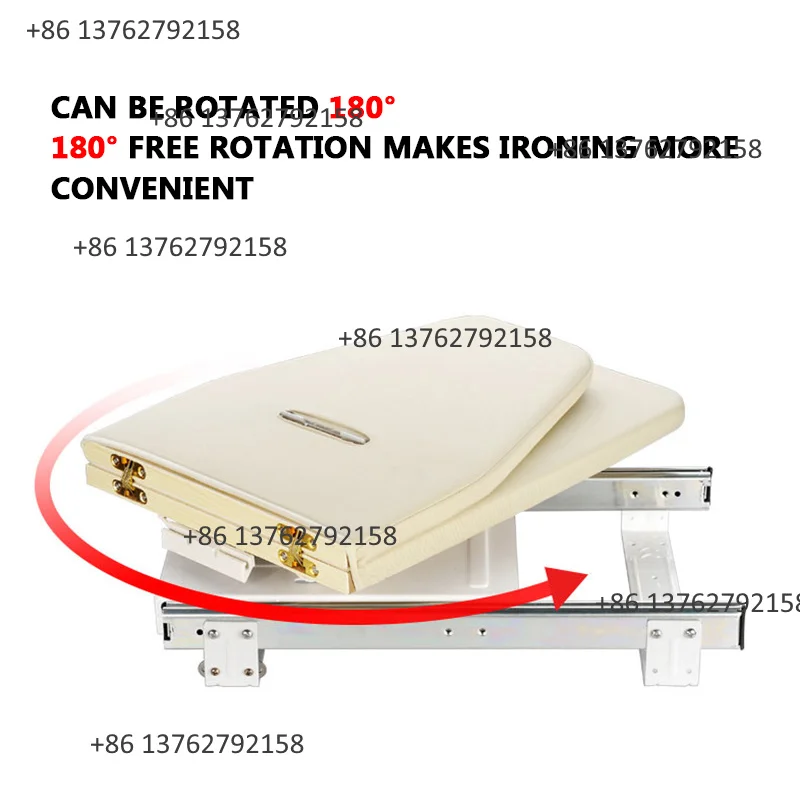 Hidden Push Pull Damping Ironing Board Folding Ironing Station For Cloakroom Wardrobe Built-In Electric Iron Holder Home Laundry