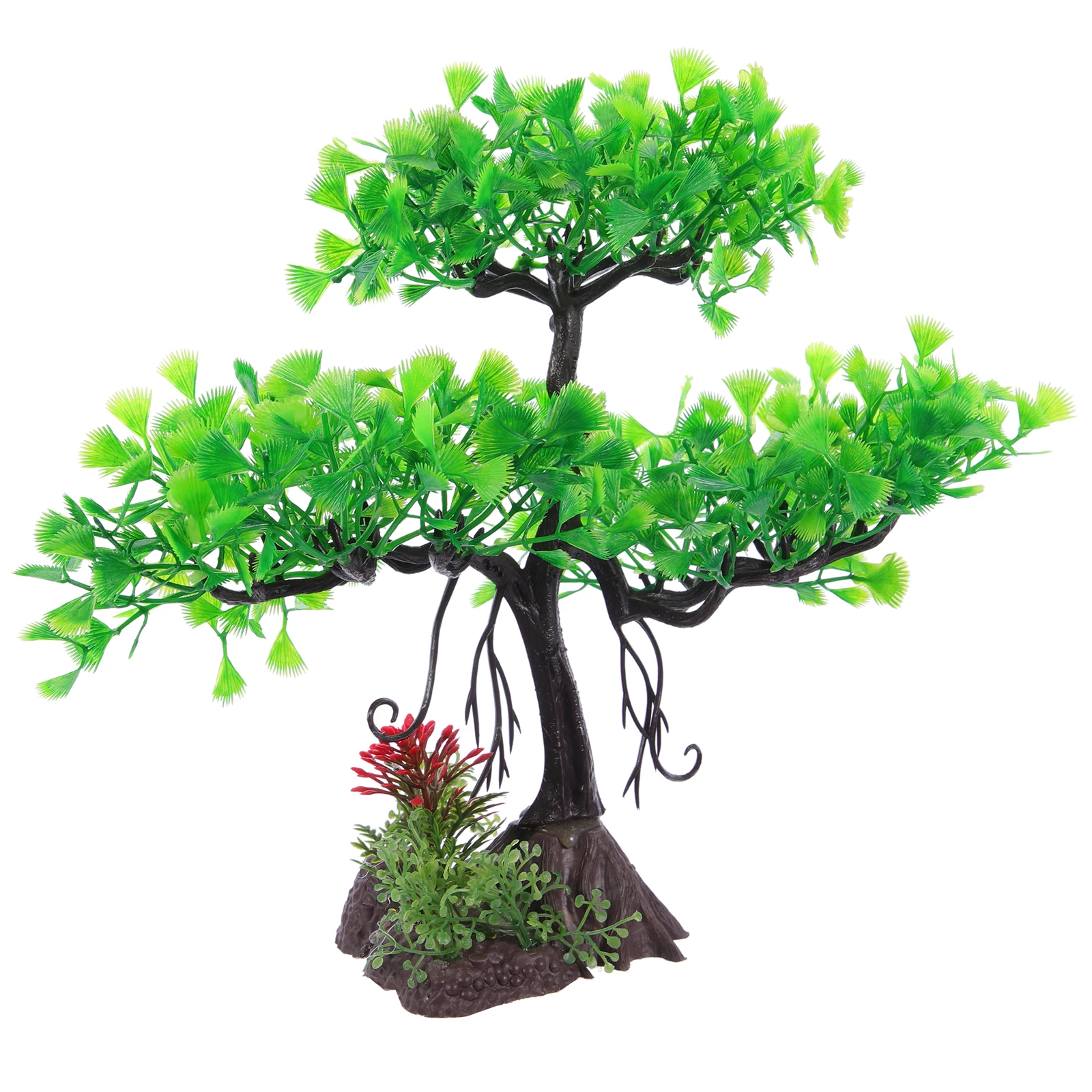 

Artificial Aquarium Plants Plastic Decorations for Fish Tank Lifelike Simulated Grass Betta Hideout Safe Environment Realistic
