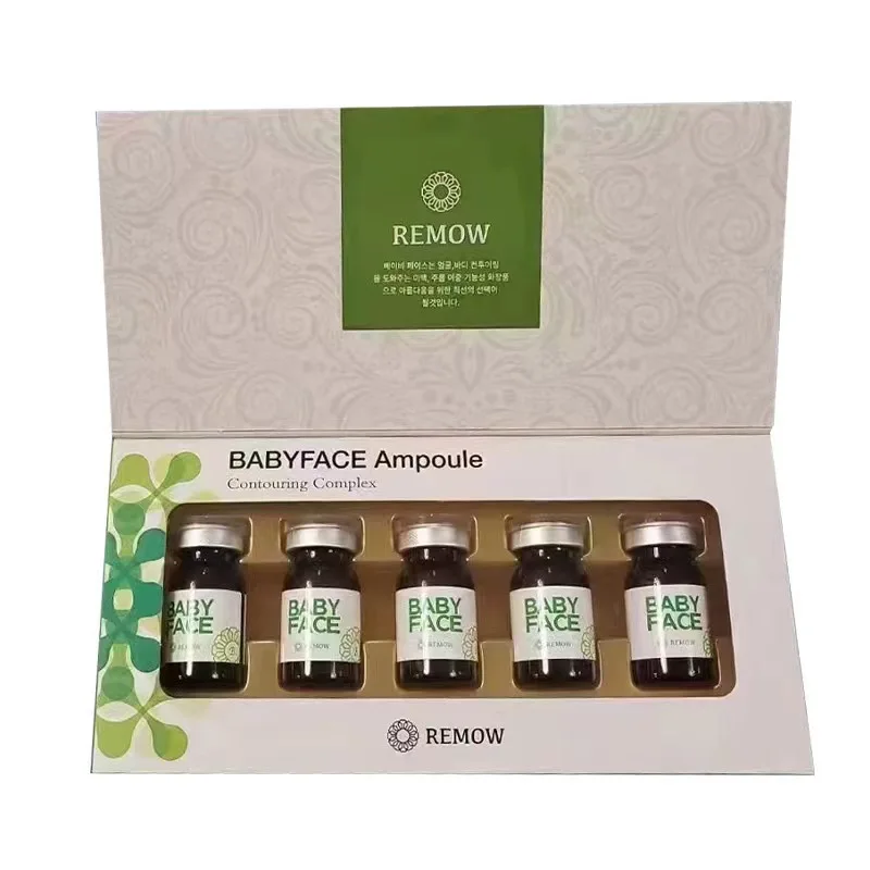 5 Bottle/Box BABYFACE Green Lossing Weight Slimming Firming Burning Fat Essence 5ML