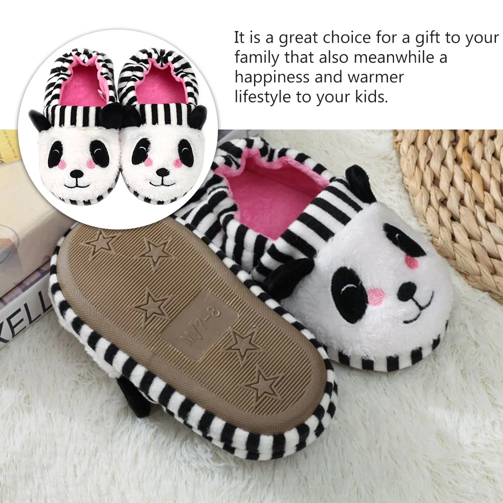 

1Pair Children Shoes Panda Design Non-Slip Sole Ultra Skin-Friendly Lightweight Comfortable Ideal Gift for Kids Daily