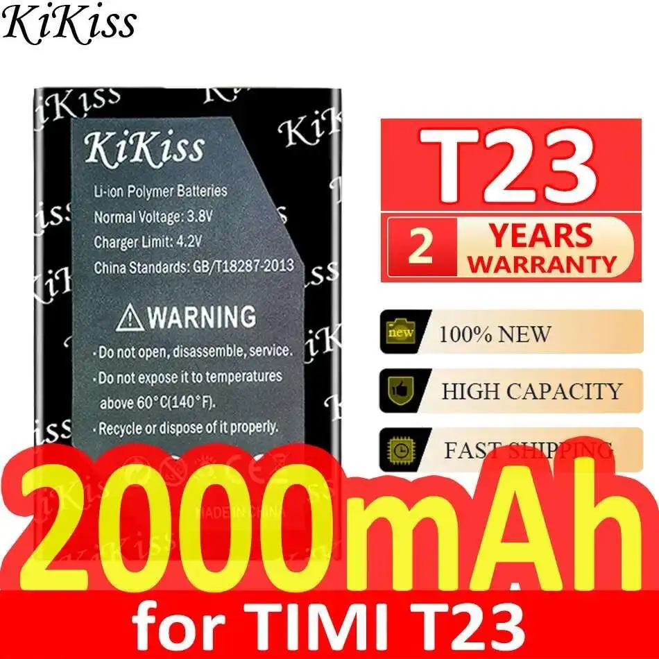 

Mobile Phone Battery For Timi T23 Long-Lasting 2000mAh