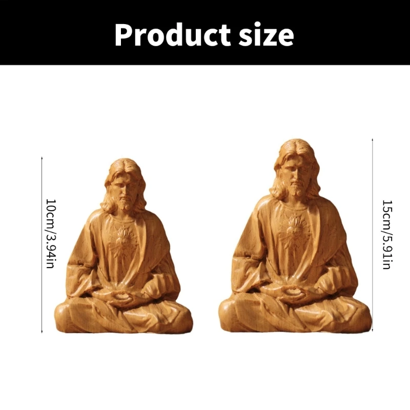 Hars Jezus Christus Standbeeld Voor Trouwe Gelovigen Huis Of Kerk Ornamentatie Handwerk Religieuze Sculptuur 10/15 Cm