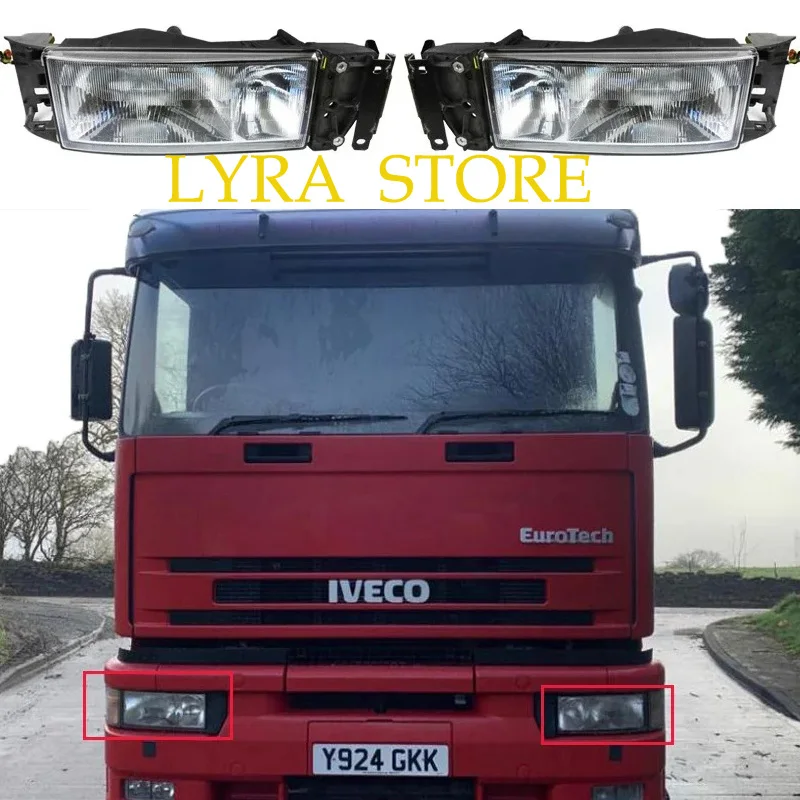 Lampa czołowa 24 V pasująca do ciężarówki IVECO Eurostar440 Eurotech240 Eurotrakker Reflektor halogenowy48617934861794