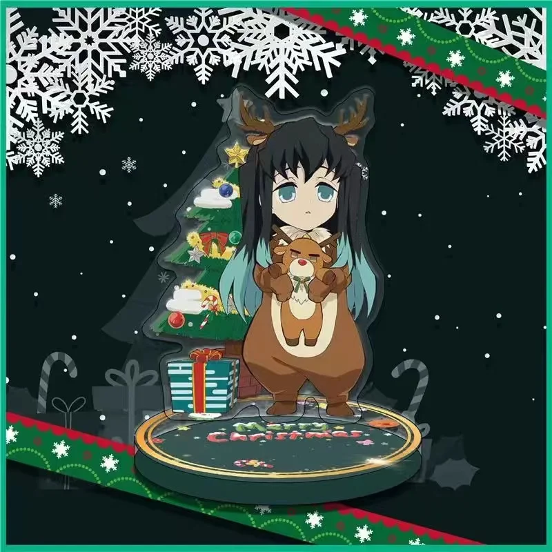 Demon Slayer Blade Peripheral acrílico soporte pequeño Nezuko Tanjiro mariposa Ninja Decoración de mesa regalo de Navidad Material de PVC