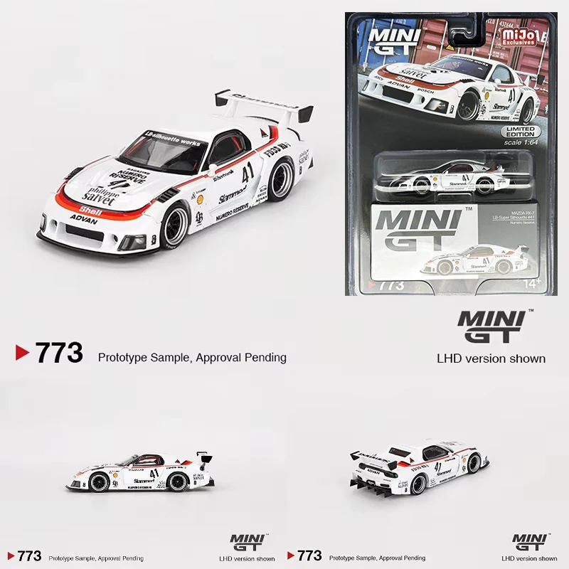 

MINIGT 773 In Stock 1:64 LBWK RX7 LB Super Silhouette #41 Numero Reserve Diecast Diorama Model Collection Miniature Toys