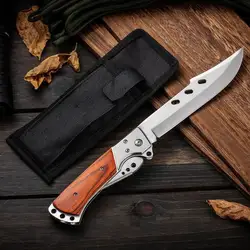 Men's Steel Folding Knife High Hardness Outdoor Survival Self-defense Portable Military Tactical Knife Suitable for Hunting