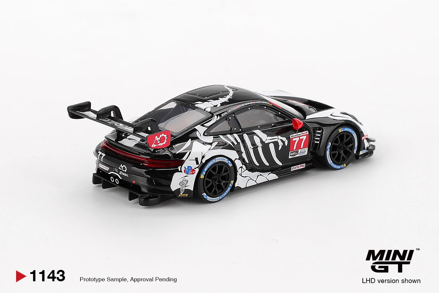 MINIGT 1:64 MGT1143 Porsche 911 GT3 R #77 2025 IMSA Petit Le Mans