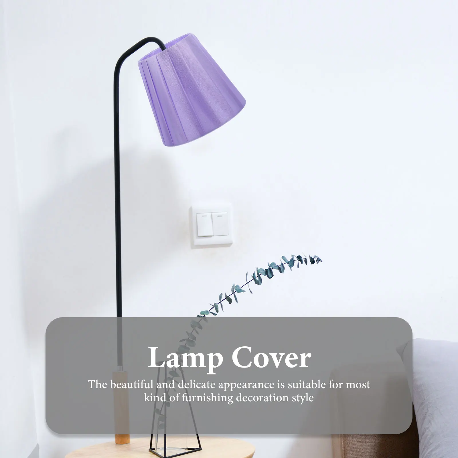 

2 Pcs Clamp Lampshade Lampshades for Table Clip-on Cloth Drum Mini Cover Fabric Replacement Accessories
