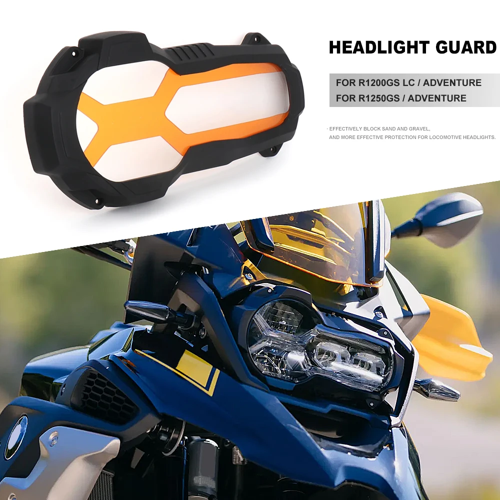 Motorcycle Headlight Protector Guard Orange Fluorescent Covers For BMW R1200GS LC Adventuer R1250GS R 1200GS 1250GS ADVENTUER