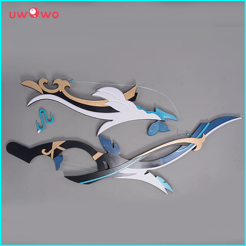 In Stock Yelan Cosplay Weapon Wooden UWOWO Genshin Impact Weapons Yelan Weapon Aqua Simulacra Bow Arrow Yelan Props