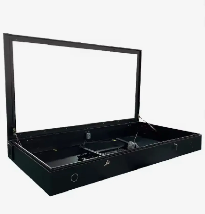 75 Inch Galvanized Steel Outdoor Waterproof TV Enclosure Weatherproof Display Protector Cabinet Anti‑Dust Anti‑UV TV Distributio