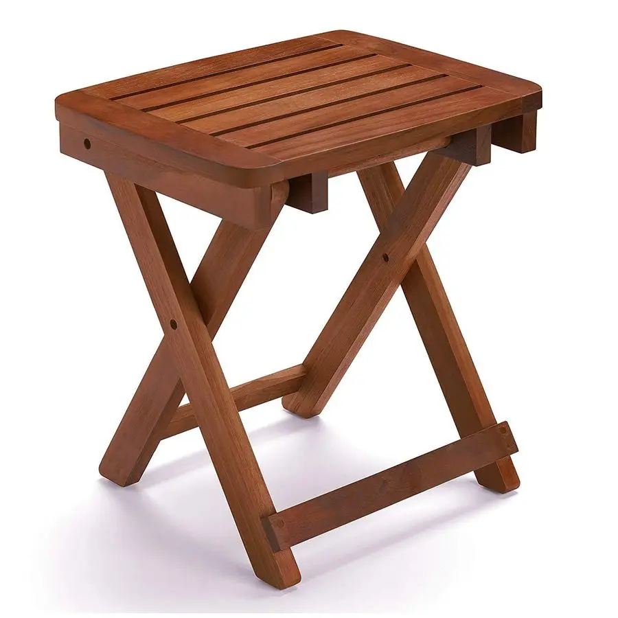

Portable Shower BenchBamboo Folding Shower Stool Seat Chair Fully AssembledHold Up to 500 LBS