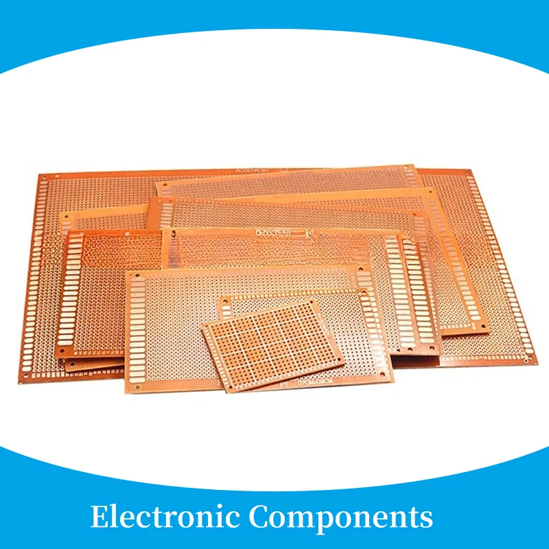 1Pc Pcb Universele Plaat Enkele Pcb Board Prototype Geperforeerde Raster Board Kit Experimentele Bakeliet Koperen Plaat Printplaat