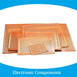 1Pc Pcb Universele Plaat Enkele Pcb Board Prototype Geperforeerde Raster Board Kit Experimentele Bakeliet Koperen Plaat Printplaat