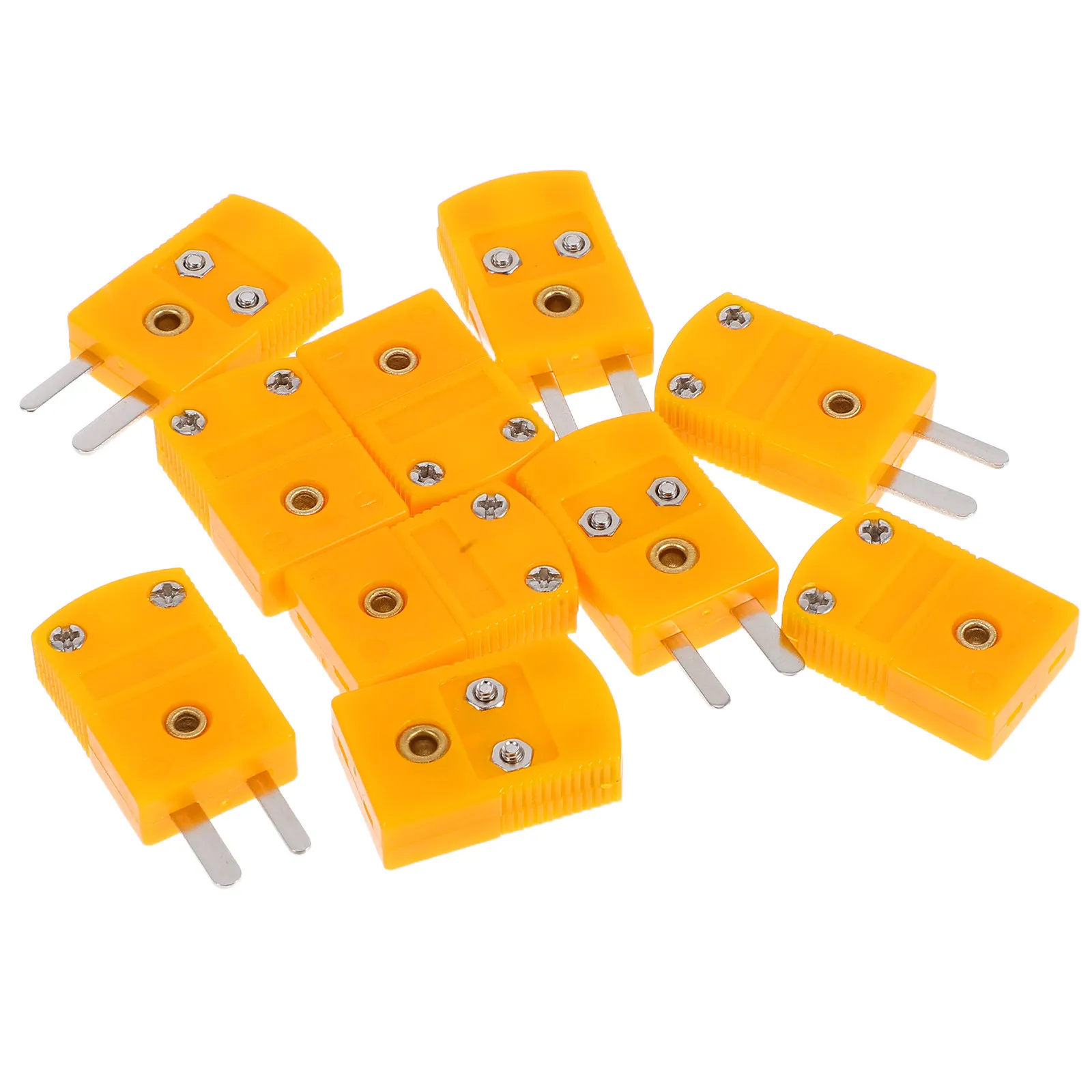 5Pairs Mini K Type Thermocouple Plug Adapter Male Female Connector Compact Design Industrial Cable Connector Replacement