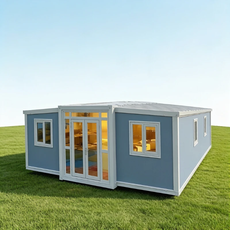 Luxury Mobile Tiny House 20ft 40ft Expandable Foldable Container House 2 3 Bedroom Contemporary Light Steel Prefabricated Home