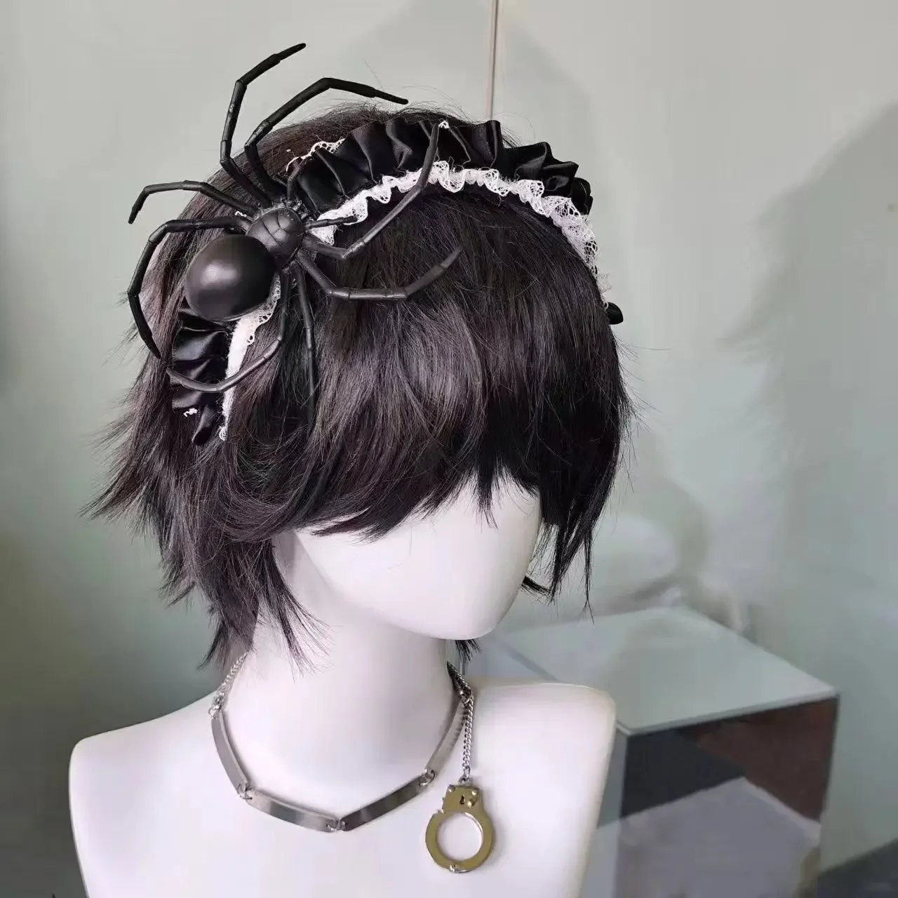 Cute Spider Halloween Lace Trim Headband Dark Gothic Masquerade Party Headpiece Hair Hoop Halloween Party Decorations Lady