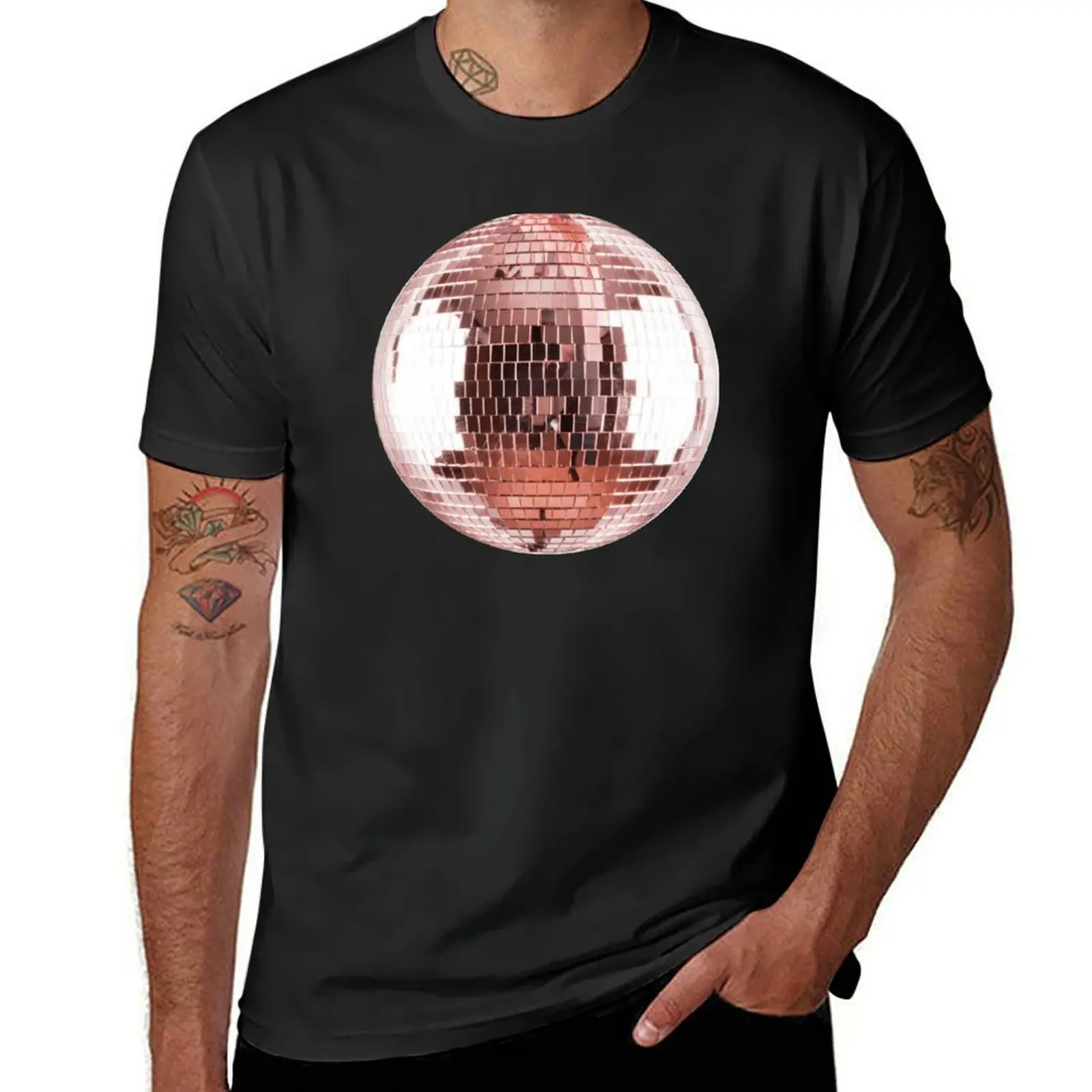 

Disco ball pink T-Shirt Short sleeve tee cute tops mens graphic t-shirts pack