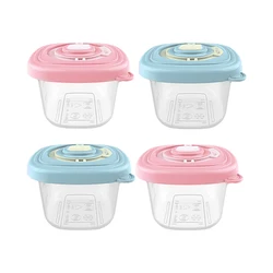 Baby Food Storage Box, Snack Cup, Recipiente de leite, Data Markable, Suplemento caixa fresca, Armazenamento de leite, Baby Stuff, Novo