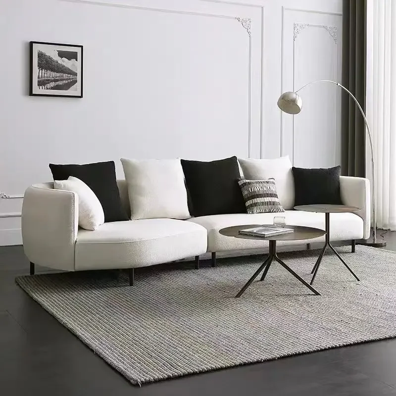 

White Designer Living Room Sofas High Back Dark Curved Japanese Living Room Sofas Nordic Luxury Woonkamerbanken Furniture
