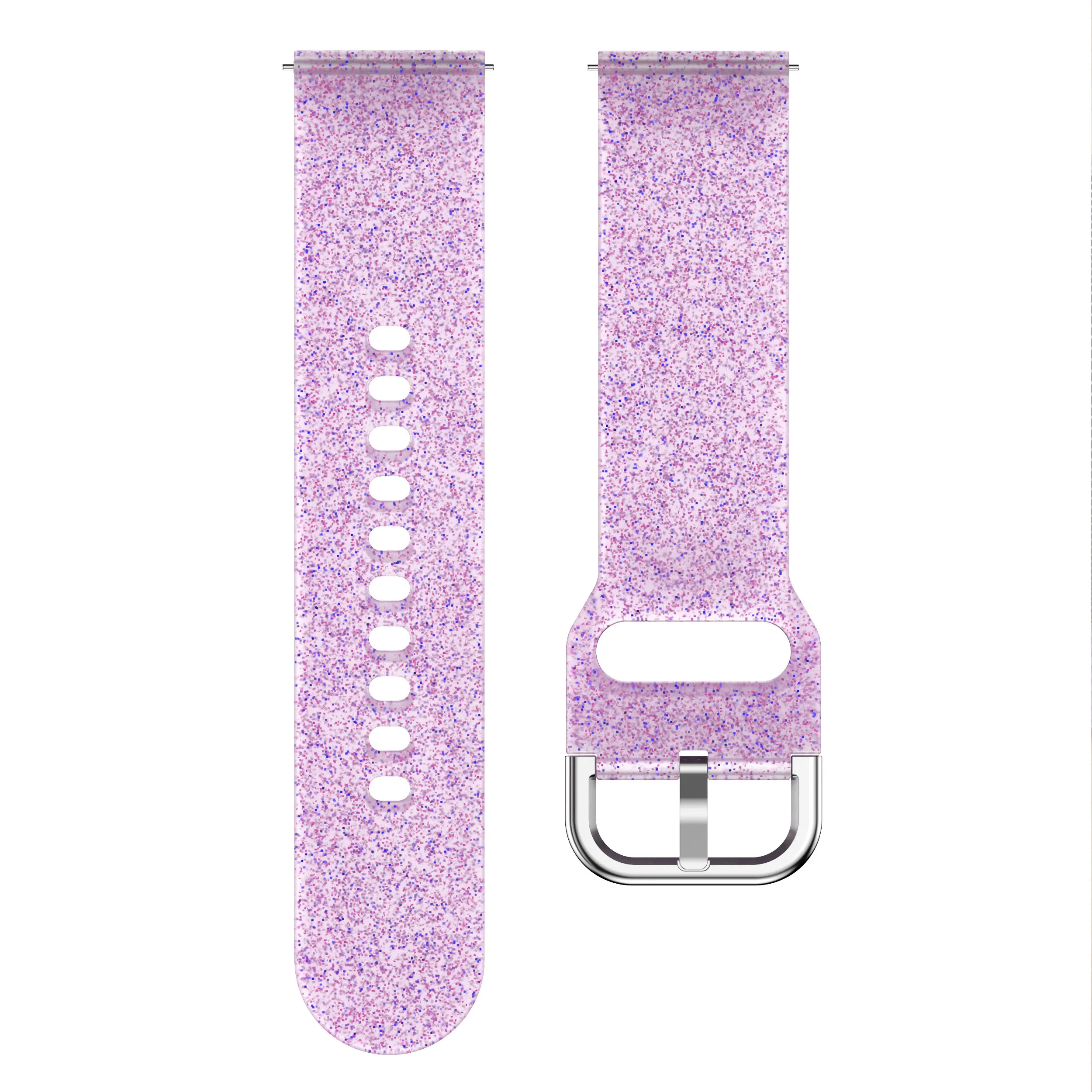 20mm Glitter Band for galaxy watch active 2 44mm 40mm Luminous Fluorescence Grils Strap for Samsung Huawei Amazfit Smartwatch