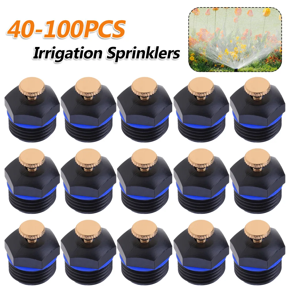 40-100PCS 1/2'' Mini Spraying Drip Head Adjustable Micro Drip Sprinklers Agricultural Plastic Save Water Irrigation Sprinklers