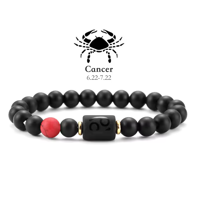 12 Zodiac Bracelets Natural Stone Cancer Virgo Leo Libra Bracelet Couples Friendship Gifts Bracelets jewelry pulsera hombre - Image 39