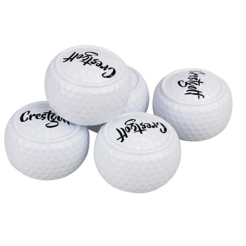 1pc/2pcs Hard Flat Putting Practice Golf Balls Golf for Beginners Two Layer Ball Driving Range Ball Training Aids