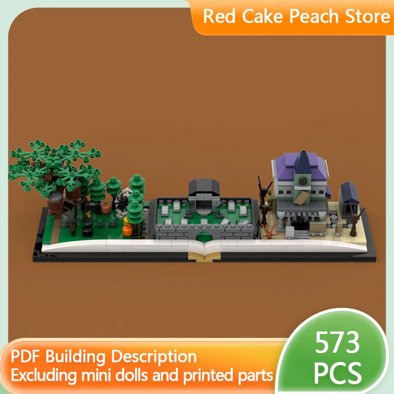 

Конструктор City Street View MOC: Модульный набор «Городской пейзаж» для детей, подарок на Хэллоуин, развивающая игрушка для сборки