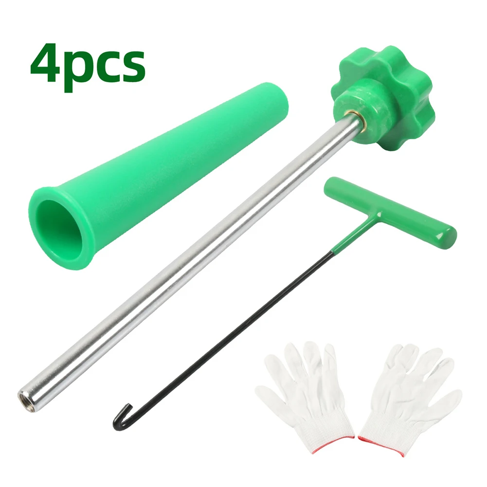 

Valve Stem Replacement Tool Kit 4pcs or 22pcs for Tire Service T-Hook Wheel Remover Core Installer for Vehicles