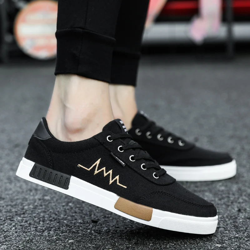 

Весенние новые модные модные модные креативные удобные износостойкие противоскользящие мужские парусиновые туфли для спорта и отдыха