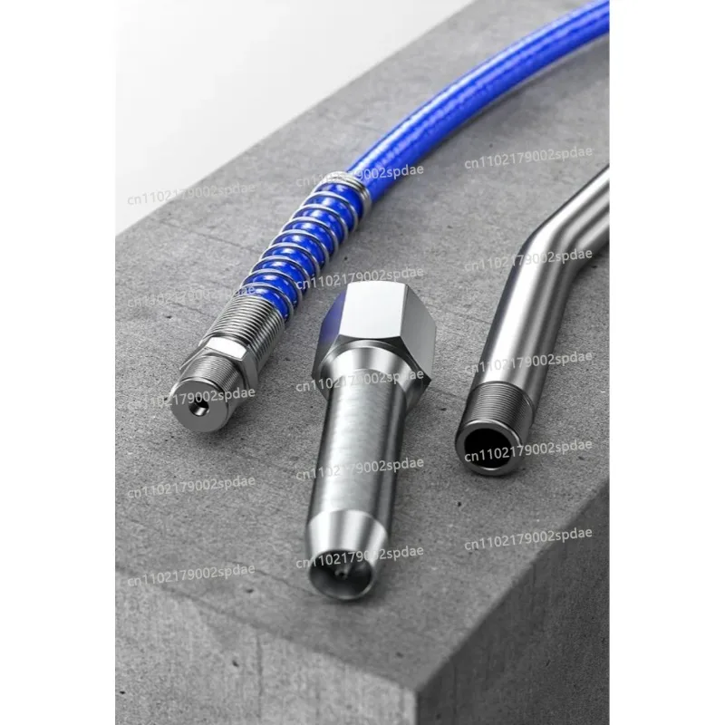Dual Grease Gun Nozzle Kit Industrial Lubrication Accessory for Excavator Truck Auto Maintenance