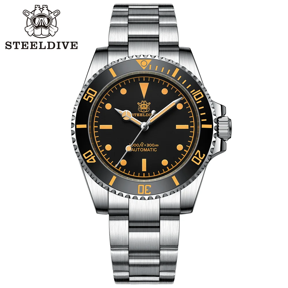 

STEELDIVE Official SD1954V Fully Automatic Mechanical Wristwatch 30Bar Waterproof Swiss Luminous NH35 Movement Luxury Dive Watch